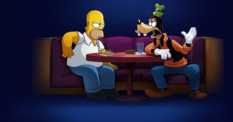 خانواده سیمپسون در سالگرد دیزنی پلاس - پس‌زمینه