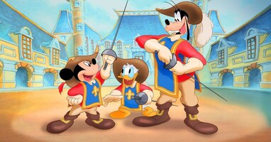  تصویر میکی، دونالد، گوفی: سه تفنگدار