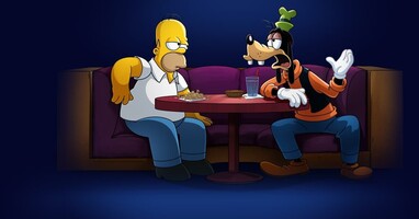  تصویر خانواده سیمپسون در سالگرد دیزنی پلاس